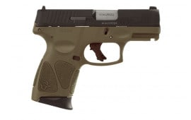 Taurus - G3C - Semi-Automatic Pistol - 3.2" Barrel - 9mm - 12+1 Magazine - OD Green Frame - 1-G3C931O