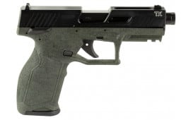 Taurus TX22 Gen 2 Semi-Automatic .22 LR Pistol, 4.10" Threaded Barrel, (1) 22 Round & (1) 16 Round Magazine - Green Splatter Cerakote - 1-2TX22141SP2