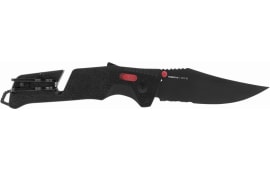 SOG 11-12-02-41 Trident AT - Black Red - Partially Serrated Black Serrated Blade