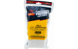 Shooters Choice 919SQ100 Cleaning Patches .50 Cal/Multi-Gauge 3" Cotton 100 Per Pkg