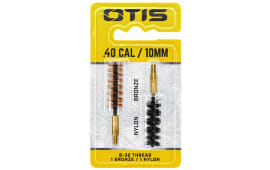 Otis FG341NB Bore Brush Set 10mm Auto/40 Cal 8-32 Thread Bronze/Nylon Brush 2 Per Pkg