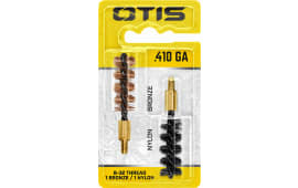Otis FG541NB Bore Brush Set 410GA Shotgun 8-32 Thread 2" Long Bronze/Nylon Brush