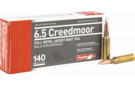 Aguila 1E650110 Target & Range 6.5 Creedmoor 140 gr Full Metal Jacket Boat-Tail (FMJBT) - 20rd Box