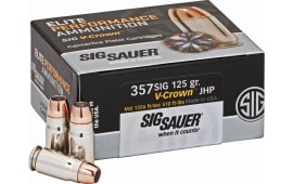 Sig Sauer E357S1-50 357S 125 Jacketed Hollow Point VCRWN - 50rd Box