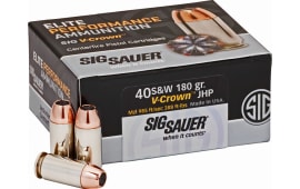 Sig Sauer E40SW2-50 40 S&W 180 Jacketed Hollow Point VCRWN - 50rd Box