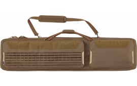 Tac Six 10844 Unit Tactical Rifle Case 55" Coyote Holds 2 Rifles with Large Exterior Pockets & Padded Shoulder Strap