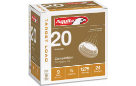Aguila 1CHB2039 Target Load Standard Velocity 20GA 2.75" 7/8oz #9 Shot - 25sh Box