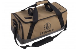 Leupold 182402 Optics Go Gear Duffle Nylon Tan with Black Strap Expanding Side Pockets Internal Pocket Sections for Optics Tripod Carry Strap