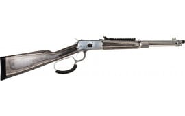 Rossi R92 Lever Action .357 Magnum Stainless Steel Rifle, 16" Threaded 1/2x28 Barrel, 8+1 Capacity, Gray Laminate Furniture - 923571693-LTHV