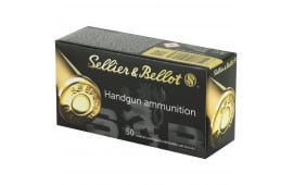 Sellier & Bellot 158 Grain, Lead Round Nose, .38 Special Ammunition - 50 Round Box - SB38A