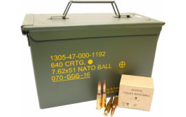 GG+G of Lithuania 7.62x51 NATO 147 GR FMJ GP11 Ball Ammo - 640rd Can