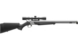 CVA PR2117SSC Wolf V2 50 Cal 209 Primer 24" Matte Stainless Barrel/Rec Black Synthetic Stock Includes 3-9x32mm Scope