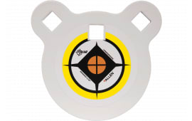 EZ-Aim 15596 Hardrock Shooting Target Handgun/Rifle Gong Yellow/White/Black AR500 Steel 4" L x 4" W x 0.50" H 1/2" Thick