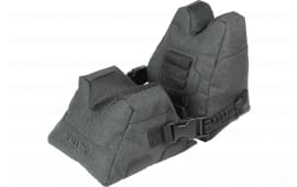 Allen 18417 Eliminator Shooting Rest Prefilled Front and Rear Bag made of Gray Polyester, weighs 4.50 lbs, 11.50" L x 7.50" H & Side Release Buckles