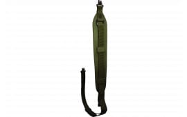 Outdoor Connection MS20972 Compact Molded Sling made of Green Rubber with Talon QD Swivels & Adjustable Design for Rifle/Shotgun