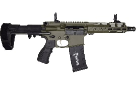 FosTecH 4163-OD Fighter LITE Tomcat Pistol with Echo AR-II Trigger .223/5.56NATO (1) 30 Rd Mag and SB Tactical PDW Brace - OD Green