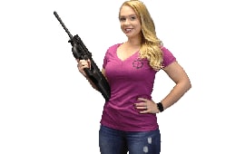 Classic Firearms Women's V-Neck T-Shirt - Berry