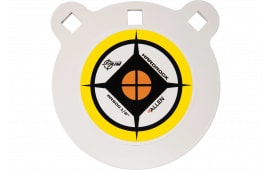 EZ-Aim 15597 Hardrock Shooting Target Handgun/Rifle Gong Yellow/White/Black AR500 Steel 6" L x 6" W x 0.50" H 1/2" Thick