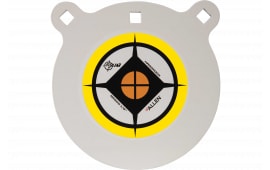 EZ-Aim 15598 Hardrock Shooting Target Handgun/Rifle Gong Yellow/White/Black AR500 Steel 8" L x 8" W x 0.50" H 1/" Thick