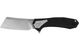Kershaw Bracket Cleaver Assisted Frame Lock Knife Black G-10 - 3-2/5" Blade