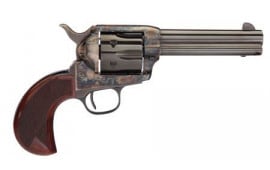 Taylors and Company 555152 1873 Cattleman Birdshead Single 4.75" 6rd Walnut Grip CCH Frame Blued Revolver