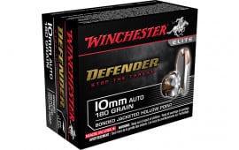 Winchester Ammo S10MMPDB Defender 10mm Auto 180 gr Bonded Jacket Hollow Point - 20rd Box
