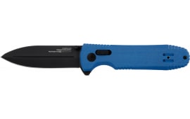 S.O.G SOG-12-61-06 Pentagon XR LTE 3.60" Folding Spear Point TiNi Cryo CTS XHP Blade/Blue G10 Handle Includes Belt Clip