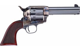 Taylors and Company 556201DE Short Stroke Smoke Wagon Navy Grip Single 45 Colt (LC) 4.75" 6rd Walnut Blued