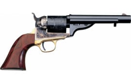 Taylors and Company 0917 1872 Open-Top Single 45 Colt (LC) 5.5" 6rd Walnut Navy Sized Grips Blued
