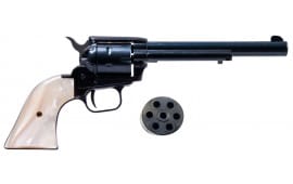 Heritage Mfg R22MB6PRL Rough Rider Small Bore Single 22 LR/ 22 Mag Combo,  6.5" BBL -  Mother of Pearl Grips - Blued