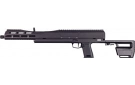 Trailblazer Firearms P9-BLK Pivot Ultracompact Folding Rifle 15+1 16" Black Aluminum Folding Rec Black Synthetic Adjustable Stock Right Hand
