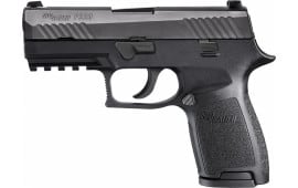 Sig Sauer 320C9BSSMSMA P320 Compact *MA Compliant* Double 9mm Luger 3.9" 10+1 Black Polymer Grip Black