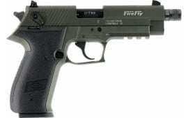 GSG German Sports Guns GERG2210TFFG FireFly DA/SA 22 LR 4.9" TB 10+1 Black Polymer Grip Green Frame/Slide