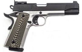 SDS Imports 1911 D10 10mm, S/A Pistol, 5" Barrel,  Adj LPA Rear Sights, G10 Grips, Two-Tone SS And Black, Skeletonized Trigger, Ambi Safety, - 8 Round