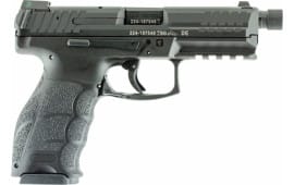 HK 700009TLELA5 VP9 Tactical Double 9mm 4.7" TB 10+1 3 Mags NS Black Interchangeable Backstrap Grip Black