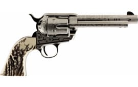 Taylors and Company OG1407 1873 Cattleman Single 357 Magnum 5.5" 6 Ivory Synthetic Nickel