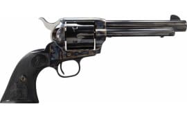 Colt P1840 Single Action Army Peacemaker Single 45 Colt (LC) 4.75" 6 Black Composite Double Eagle Blued