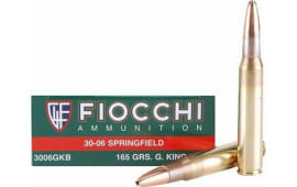Fiocchi A3006SCA Hyperformance 30-06 Springfield 165 gr Swift Scirocco II Boat-Tail Spitzer - 20rd Box