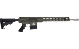 Great Lakes Firearms AR10 Rifle, .308win, 18" 416r Stainless Steel Barrel, 15.25" M-LOK Rail, 6 Position M4 Stock, OD Green Cerakote Finish- GL10308SS ODG