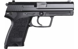 HK 704501A5 USP45 V1 DA/SA 45 ACP 4.41" 3-Dot 10+1 2 Mags Black Polymer Grip/Frame Blued