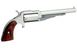 NAA 18604C 1860 The Earl 4" with 22 LR Cylinder Single 22 WMR 4" 5 Wood Black