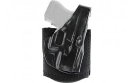 Galco AG834B Ankle Glove  Fits Ankles up to 13" Black Leather Hook & Loop Fits Glock 48/48 MOS