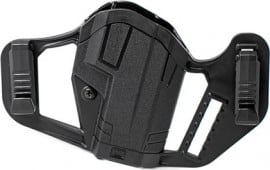 Uncle Mike's 79077 Apparition  IWB/OWB Black Polymer Belt Clip Fits Glock 43/43X/Springfield Hellcat Ambidextrous