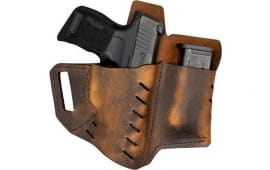 Versacarry 6220365 Commander  Distressed Brown Buffalo Leather OWB Sig P365 Right Hand Size P365