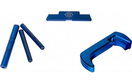 Cross Armory CRG5OKBL 3 Piece Kit  Extended Blue Anodized Aluminum/Steel for Glock 17, 19, 26, 34 Gen5