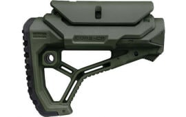 FAB Defense FX-GLCORECPG GL-Core CP Buttstock Adjustable Cheekrest OD Green Synthetic for AR-15, M4