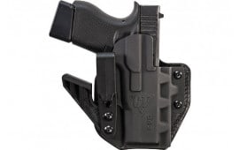 Comp-Tac C852GL069RBKN eV2 Max AIWB Black Kydex/Leather Belt Clip Fits Glock 43/43X