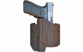 Comp-Tac C828GL266RBKN Warrior  OWB Black Kydex Belt Clip Fits Glock 17 Gen5 w/TLR-1/HL