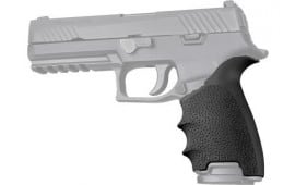 Hogue 17600 HandAll Beavertail Grip Sleeve made of Rubber with Textured Black Finish & Finger Grooves for Sig P320
