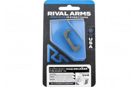 Rival Arms RA-RA72G006D Magazine Release  Extended Matte Anodized Gray Aluminum for Glock 44